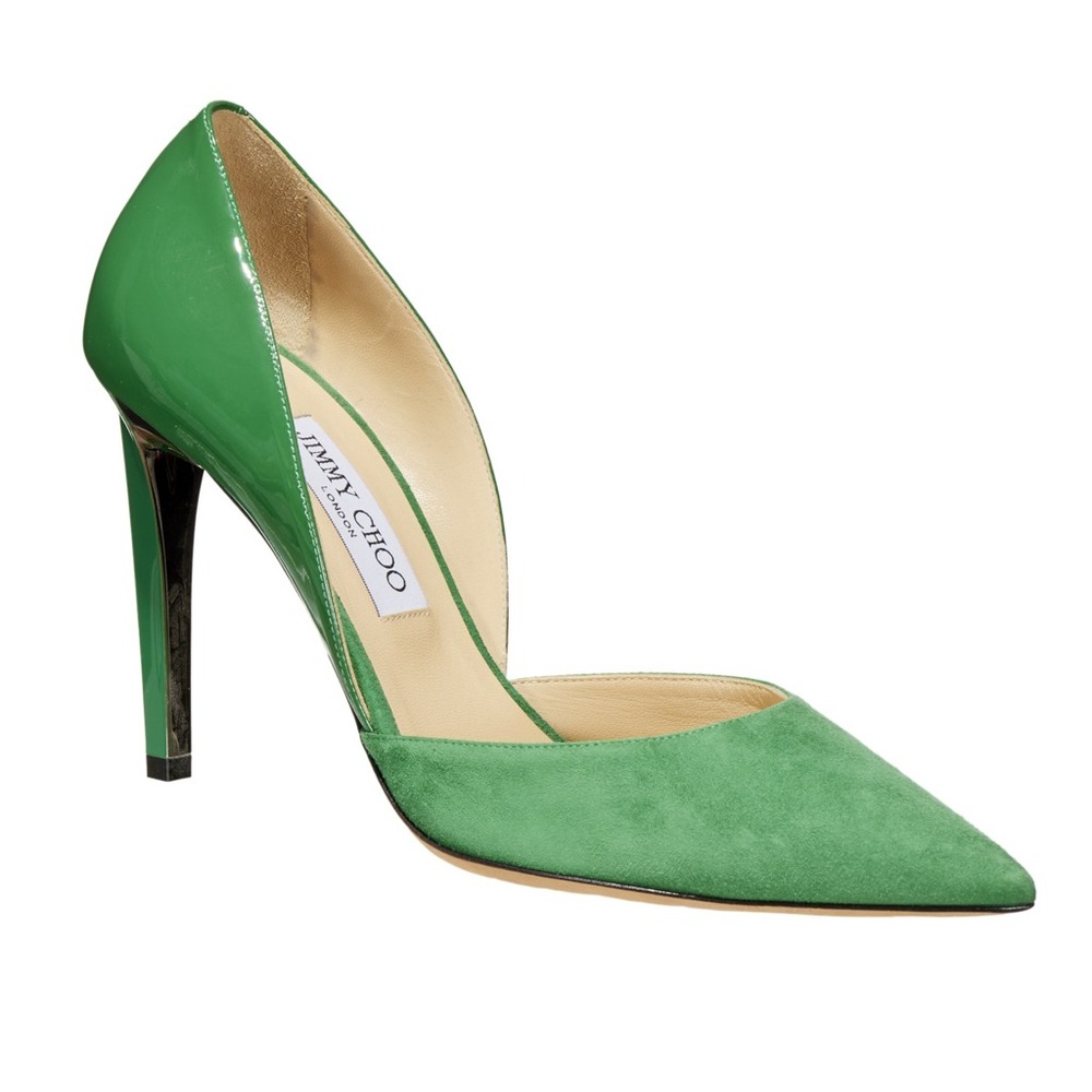Jimmy Choo London green "Liz" pumps, size 39.5, (9) NWOB, Made in Italy